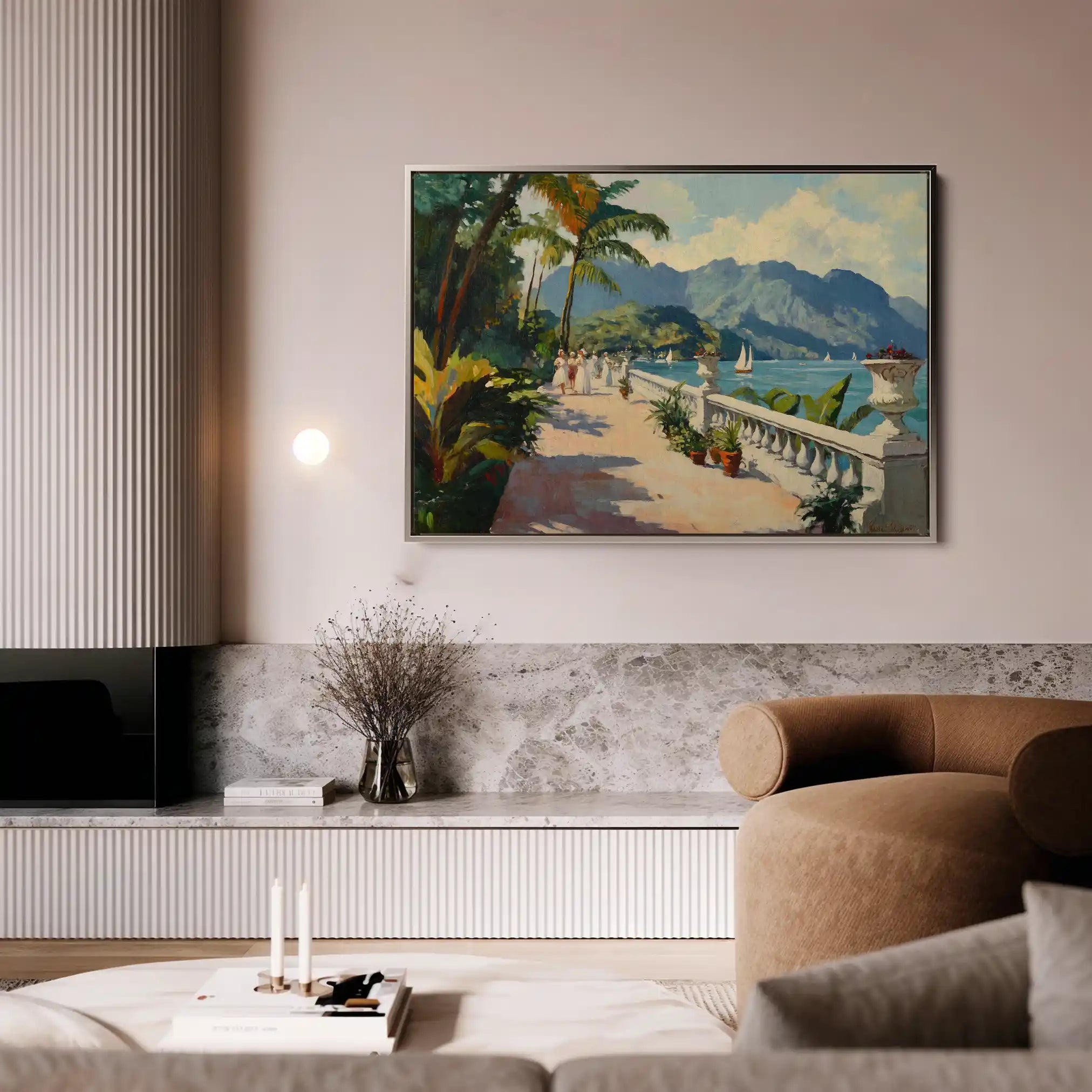 Landscape 422 Canvas Art 60 x 40 cm / Black