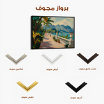 Landscape 422 Canvas Art 60 x 40 cm / Black