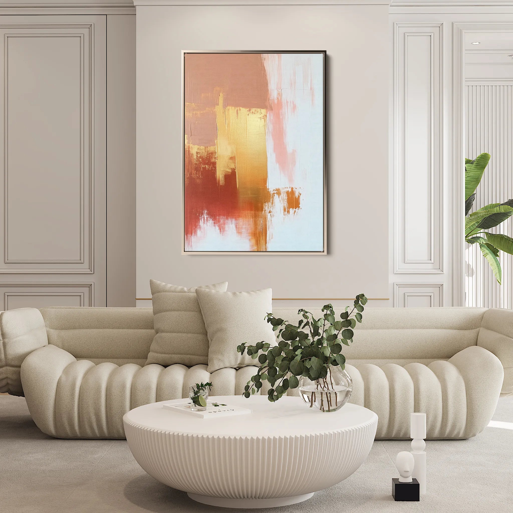 Abstract 423 Canvas Art 18" x 24" / 45 x 60 cm / Black