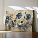 Floral 423 Canvas Art 18" x 24" / 45 x 60 cm / Black