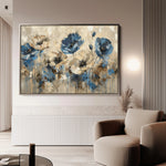 Floral 423 Canvas Art 18" x 24" / 45 x 60 cm / Black