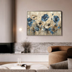 Floral 423 Canvas Art 18" x 24" / 45 x 60 cm / Black