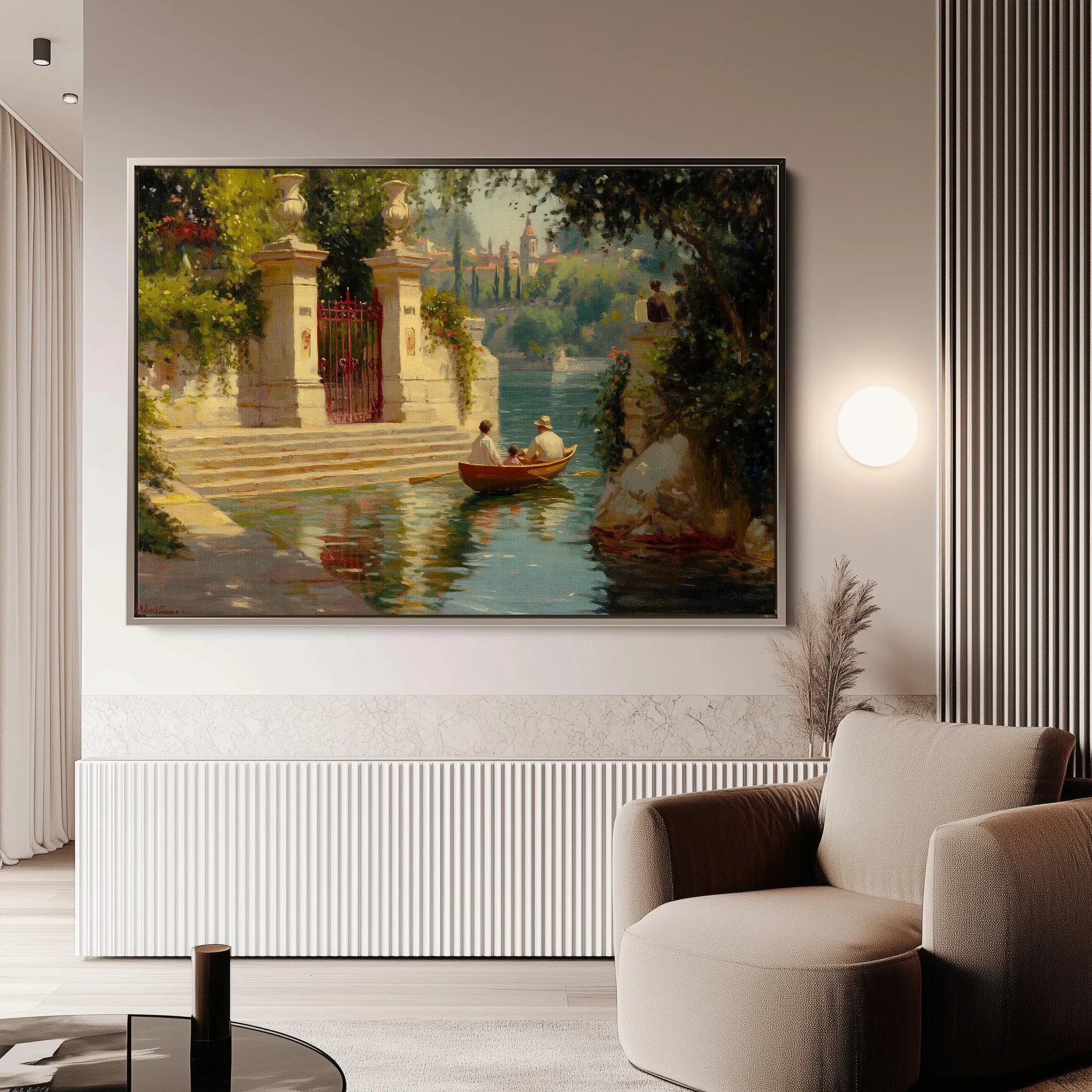 Landscape 423 Canvas Art 18" x 24" / 45 x 60 cm / Black