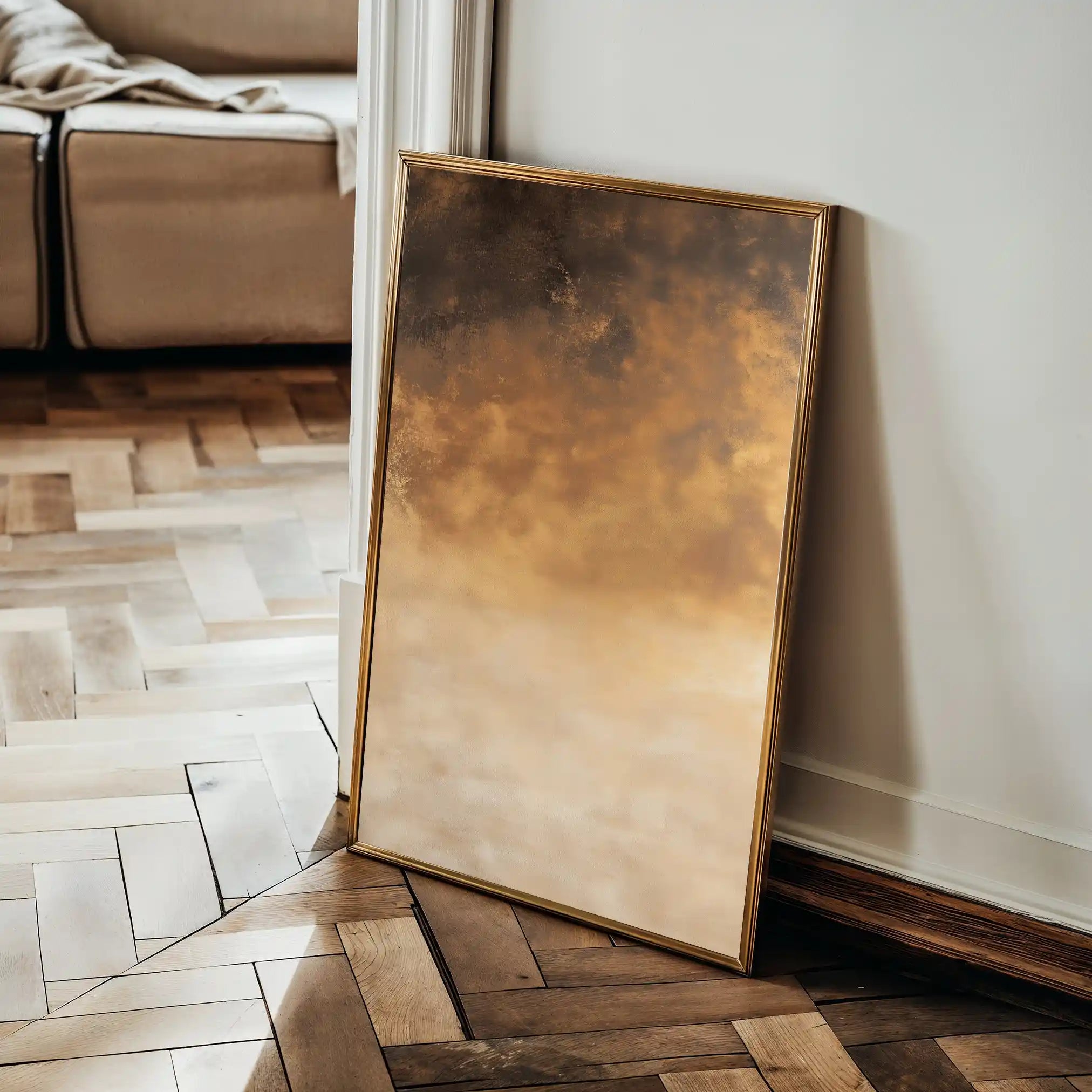 Abstract 424 Canvas Art 18" x 24" / 45 x 60 cm / Black