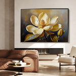Floral 424 Canvas Art 18" x 24" / 45 x 60 cm / Black
