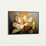 Floral 424 Canvas Art 18" x 24" / 45 x 60 cm / Black