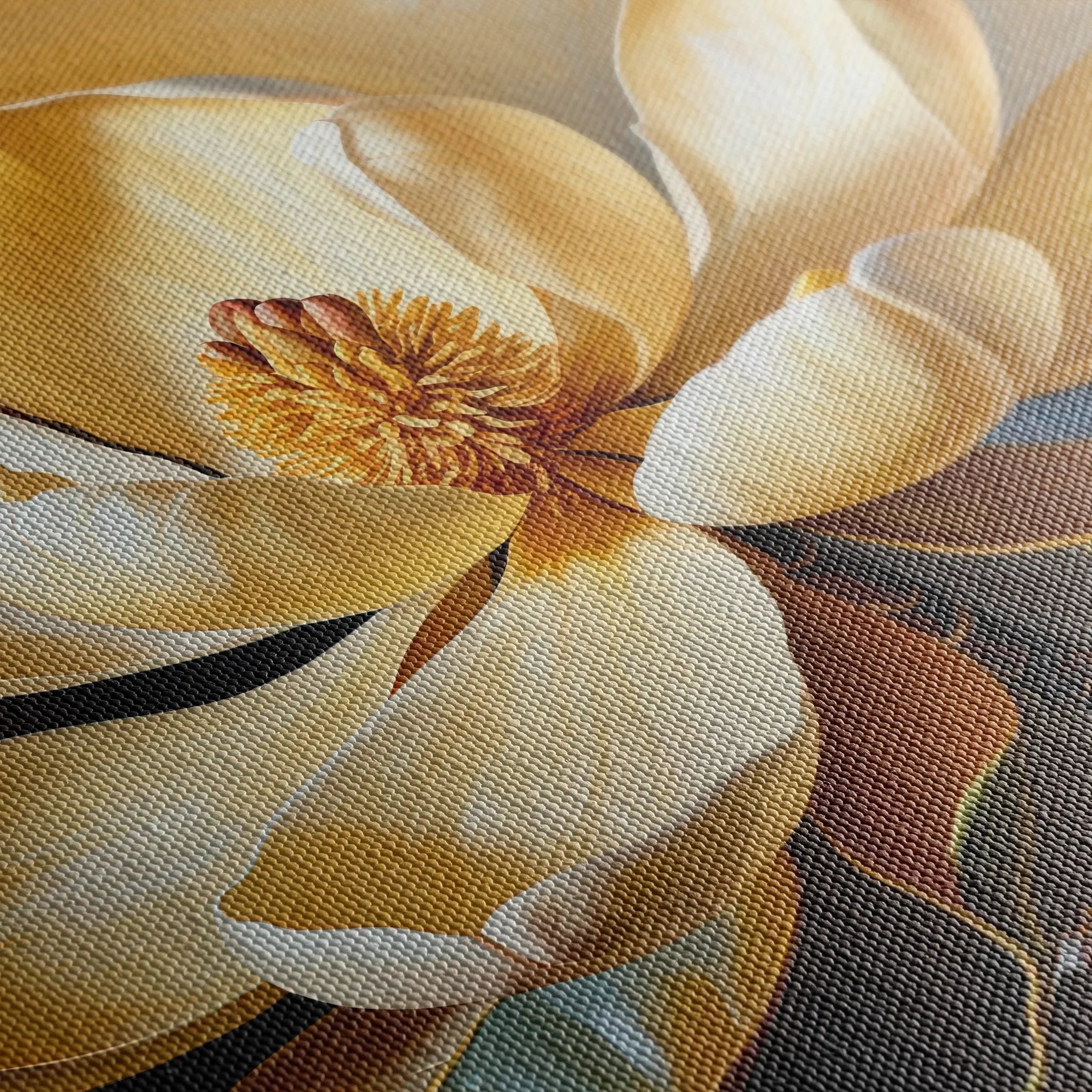 Floral 424 Canvas Art 18" x 24" / 45 x 60 cm / Black