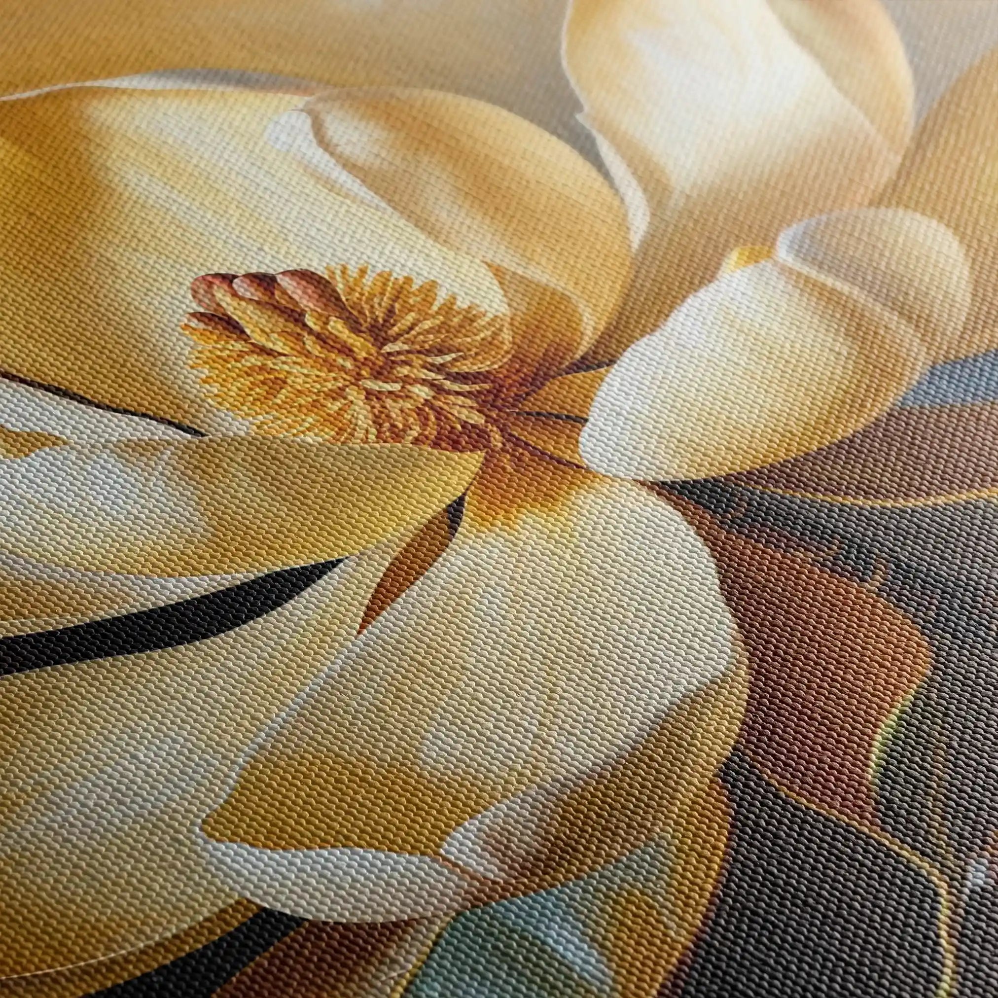 Floral 424 Canvas Art 60 x 40 cm / Black