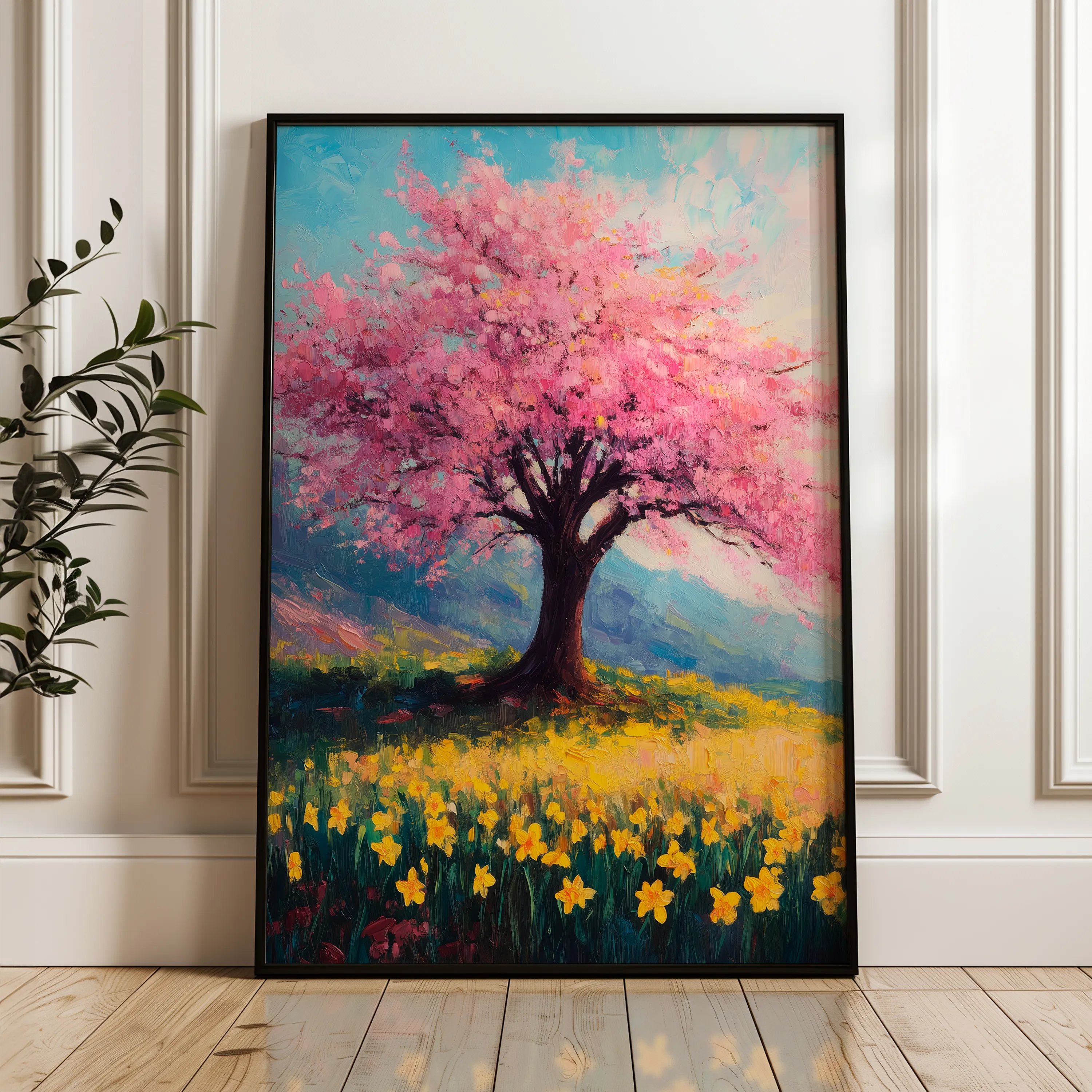 Landscape 424 Canvas Art 18" x 24" / 45 x 60 cm / Black