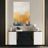 Abstract 425 Canvas Art 18" x 24" / 45 x 60 cm / Black