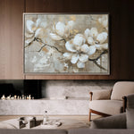 Floral 425 Canvas Art 18" x 24" / 45 x 60 cm / Black