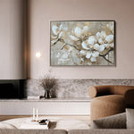 Floral 425 Canvas Art 18" x 24" / 45 x 60 cm / Black