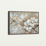 Floral 425 Canvas Art 18" x 24" / 45 x 60 cm / Black