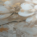Floral 425 Canvas Art 18" x 24" / 45 x 60 cm / Black