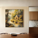 Landscape 425 Canvas Art 16" x 16" / 40 x 40 cm / Black