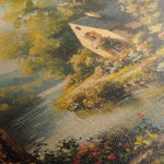 Landscape 425 Canvas Art 16" x 16" / 40 x 40 cm / Black