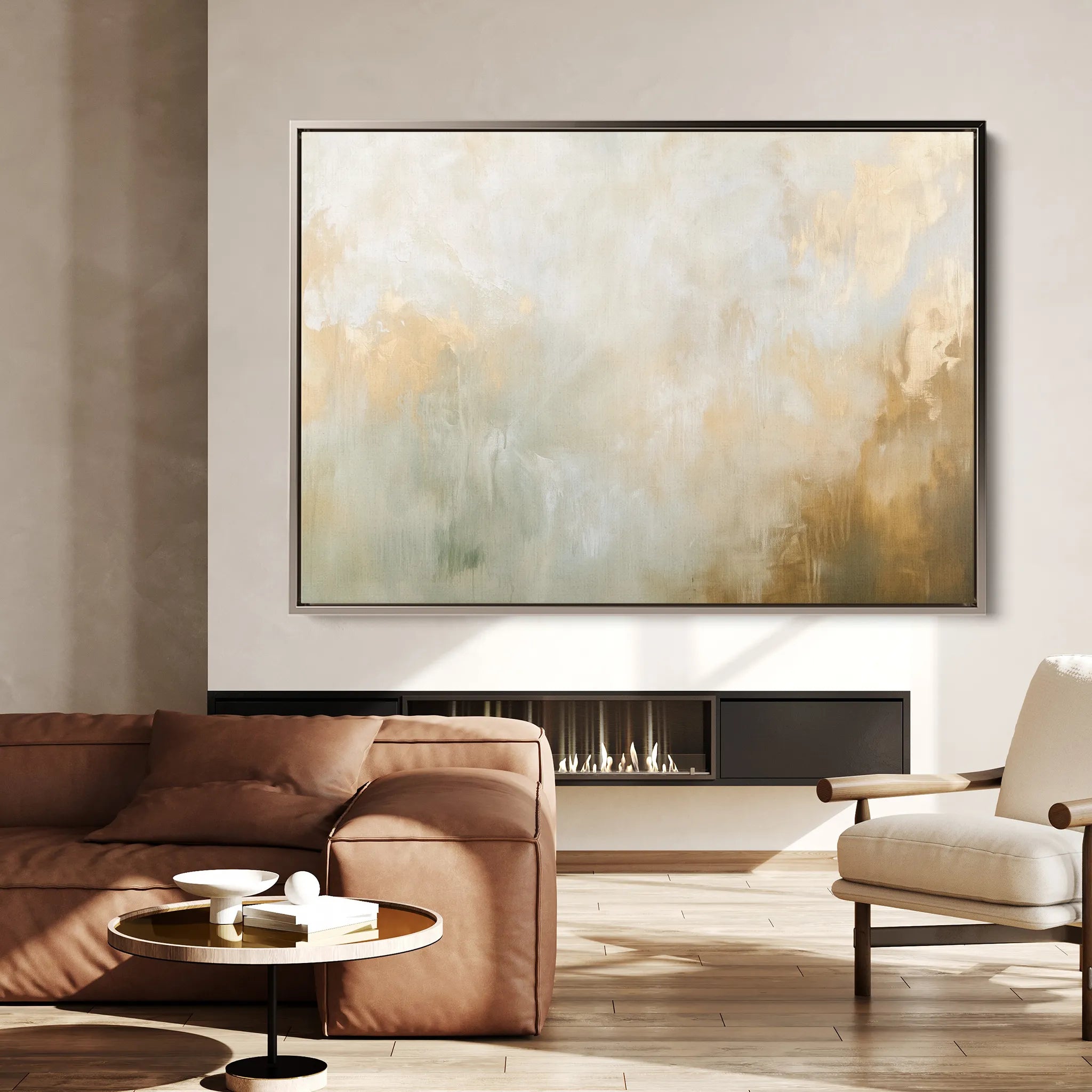 Abstract 426 Canvas Art 18" x 24" / 45 x 60 cm / Black