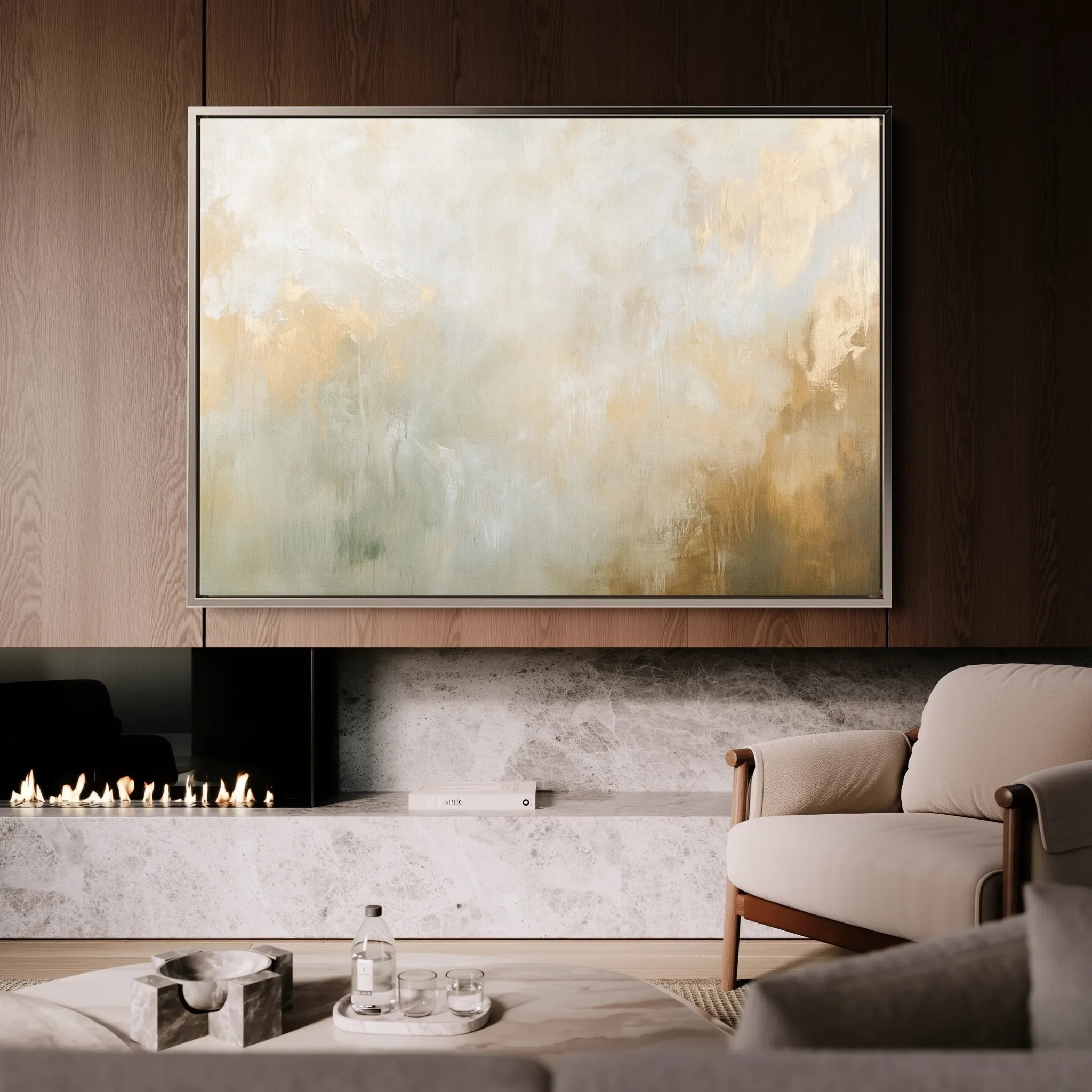 Abstract 426 Canvas Art 18" x 24" / 45 x 60 cm / Black