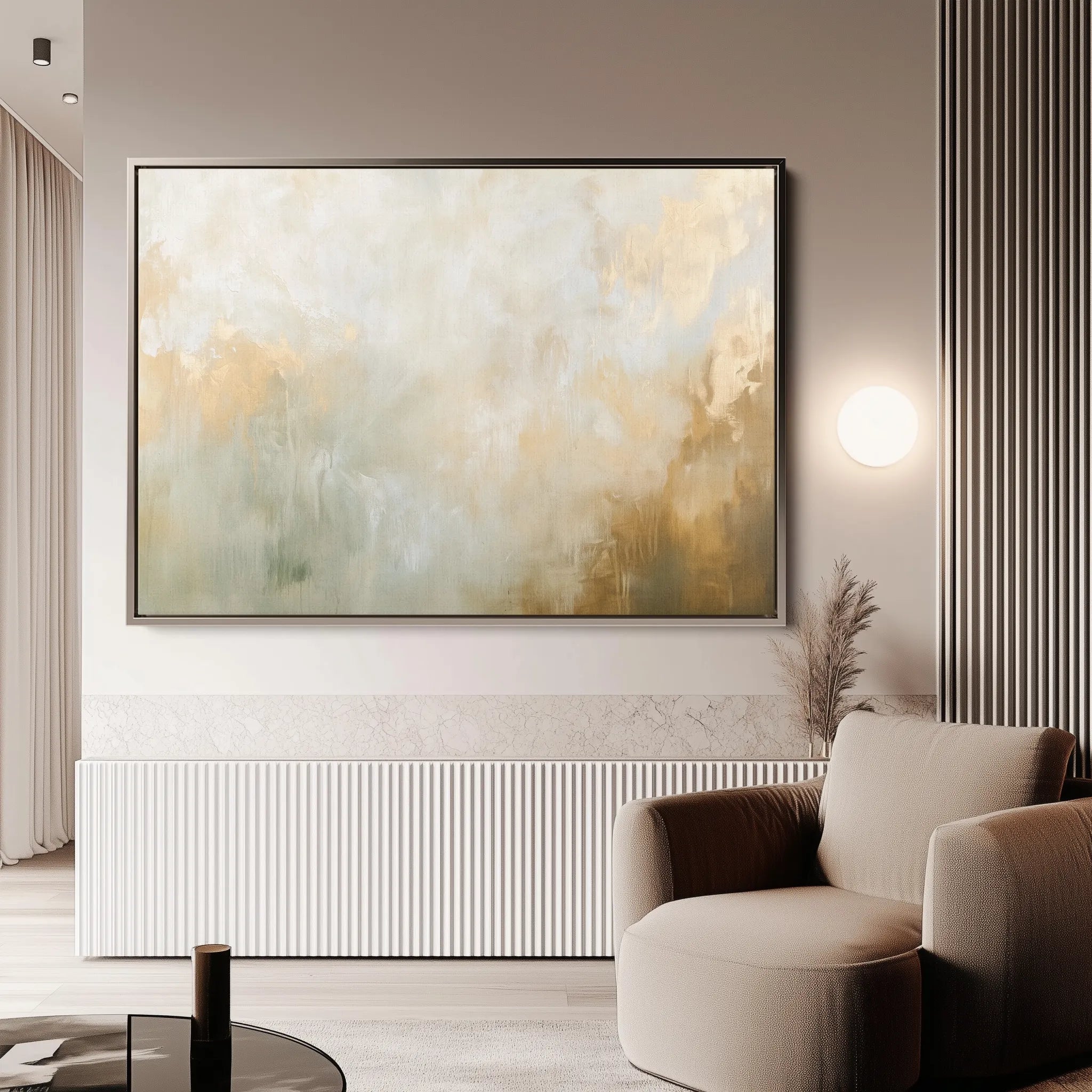 Abstract 426 Canvas Art 18" x 24" / 45 x 60 cm / Black
