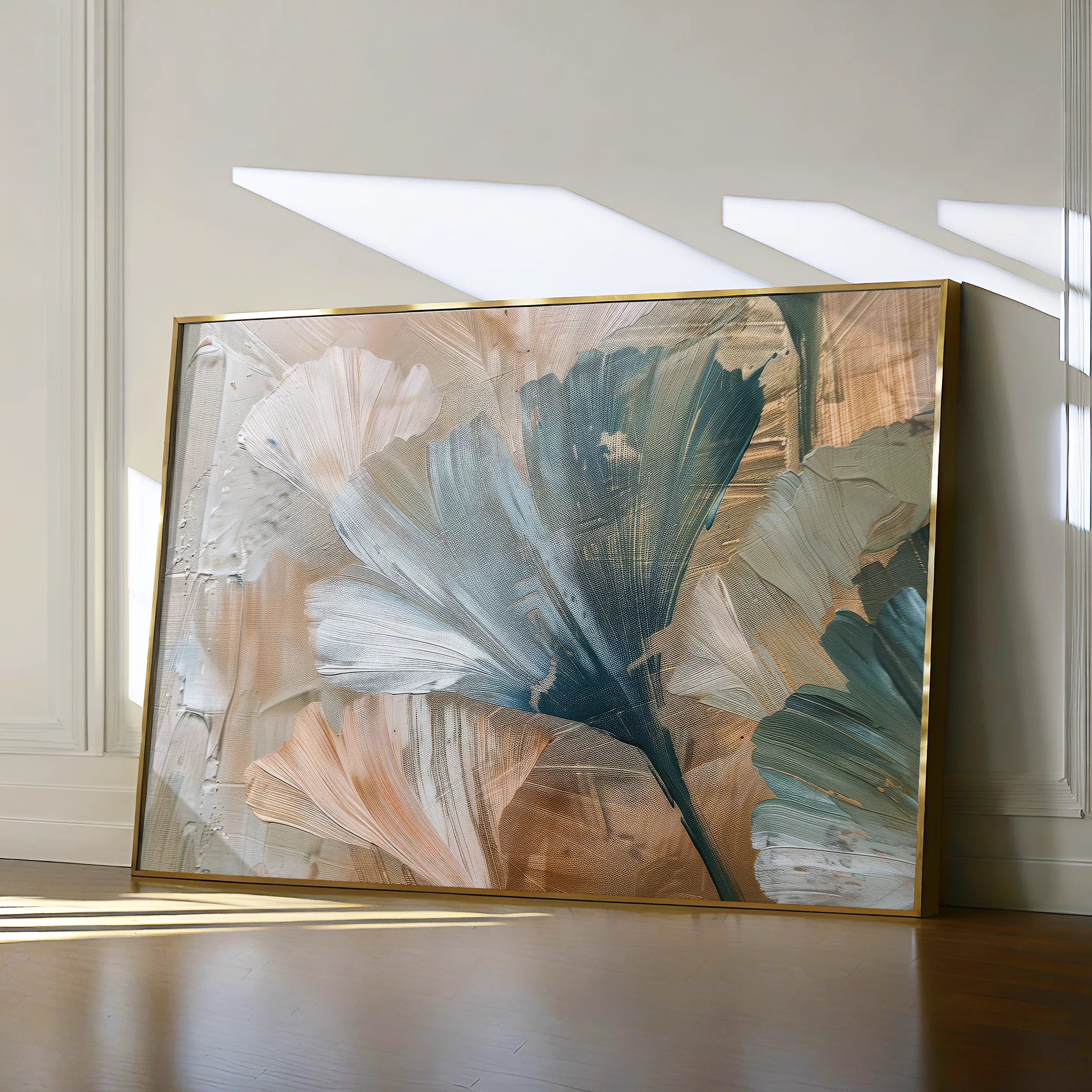 Floral 426 Canvas Art 18" x 24" / 45 x 60 cm / Black