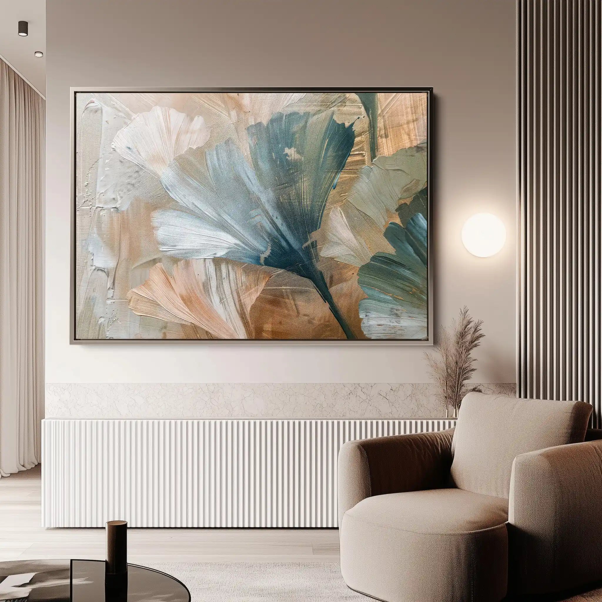 Floral 426 Canvas Art 60 x 40 cm / Black
