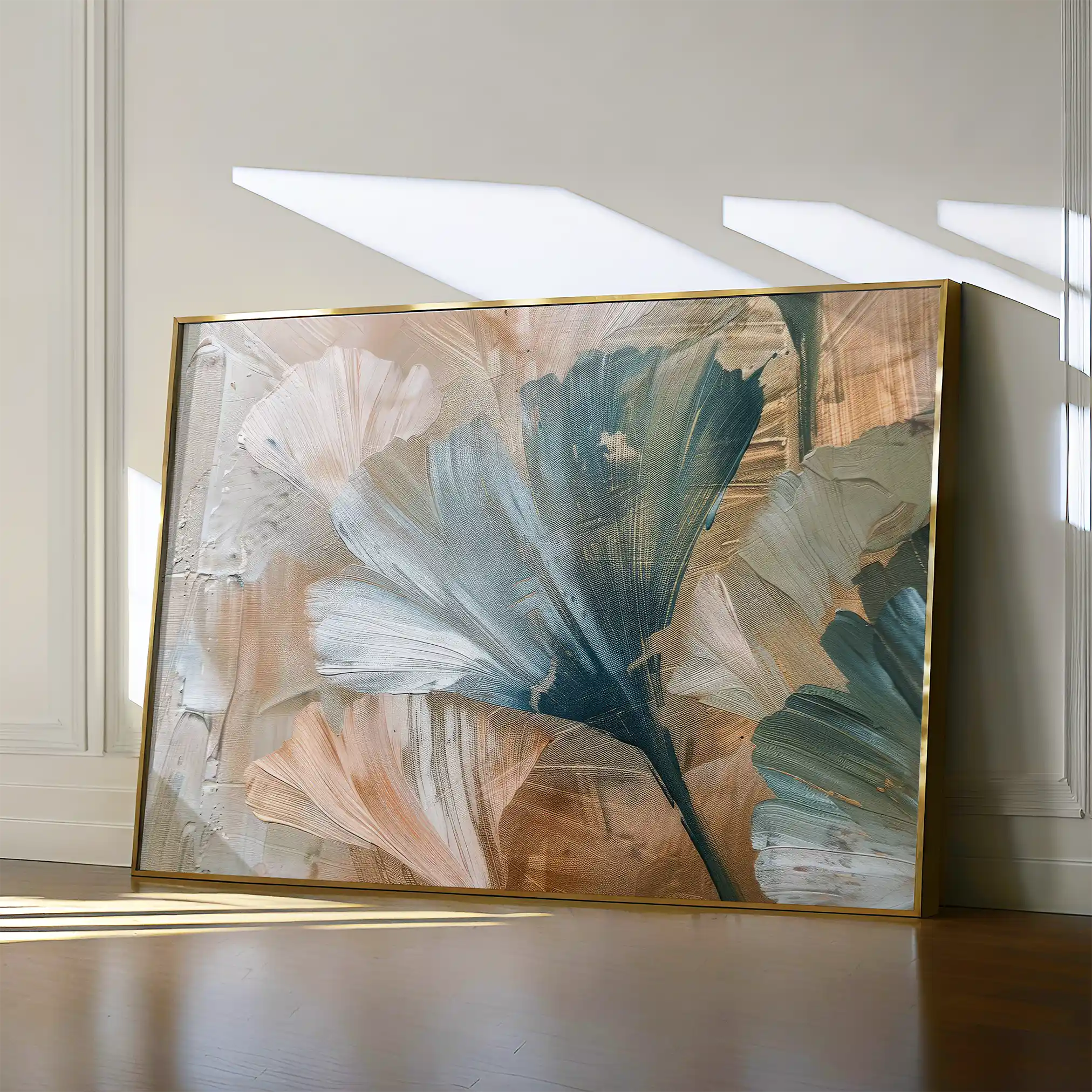 Floral 426 Canvas Art 60 x 40 cm / Black