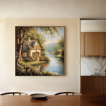 Landscape 426 Canvas Art 60 x 60 cm / Black