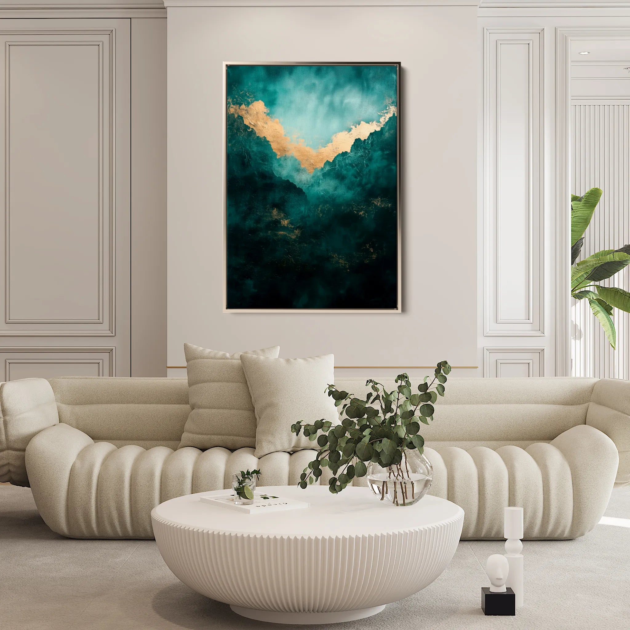 Abstract 427 Canvas Art 18" x 24" / 45 x 60 cm / Black