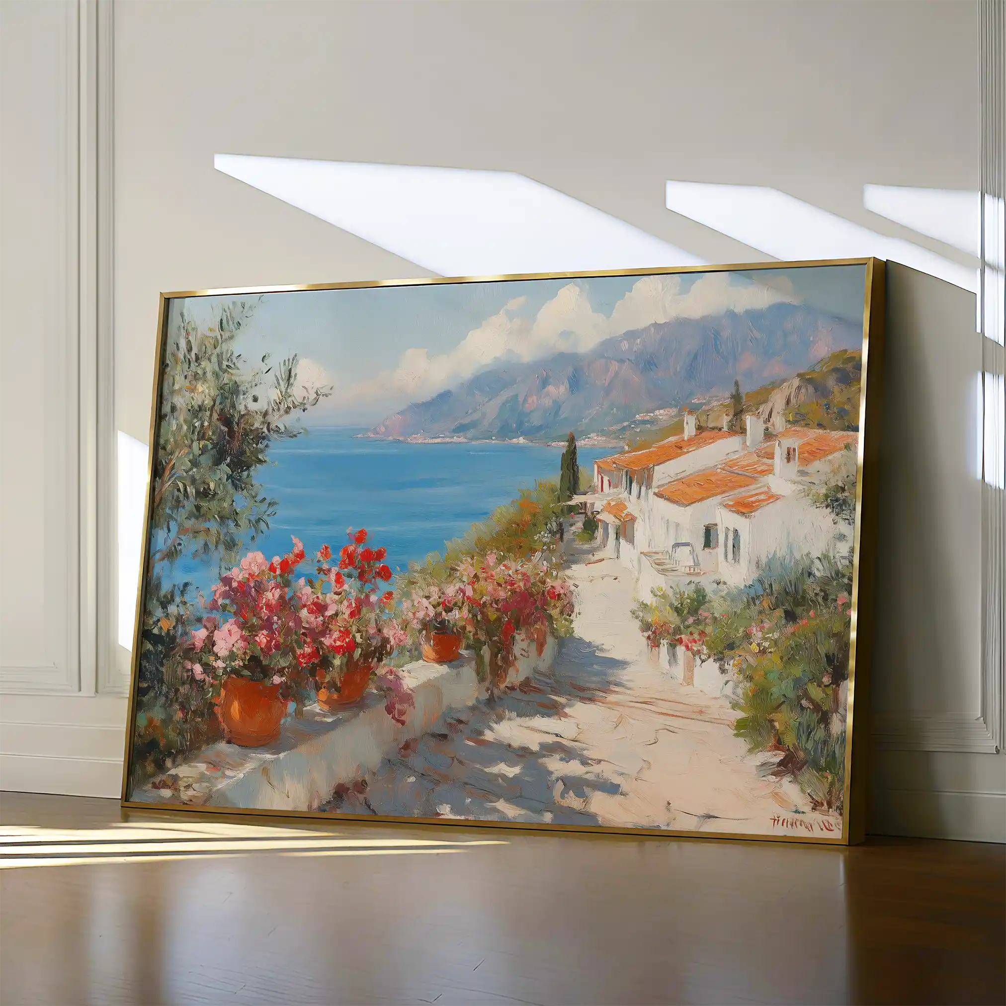 Landscape 427 Canvas Art 60 x 40 cm / Black