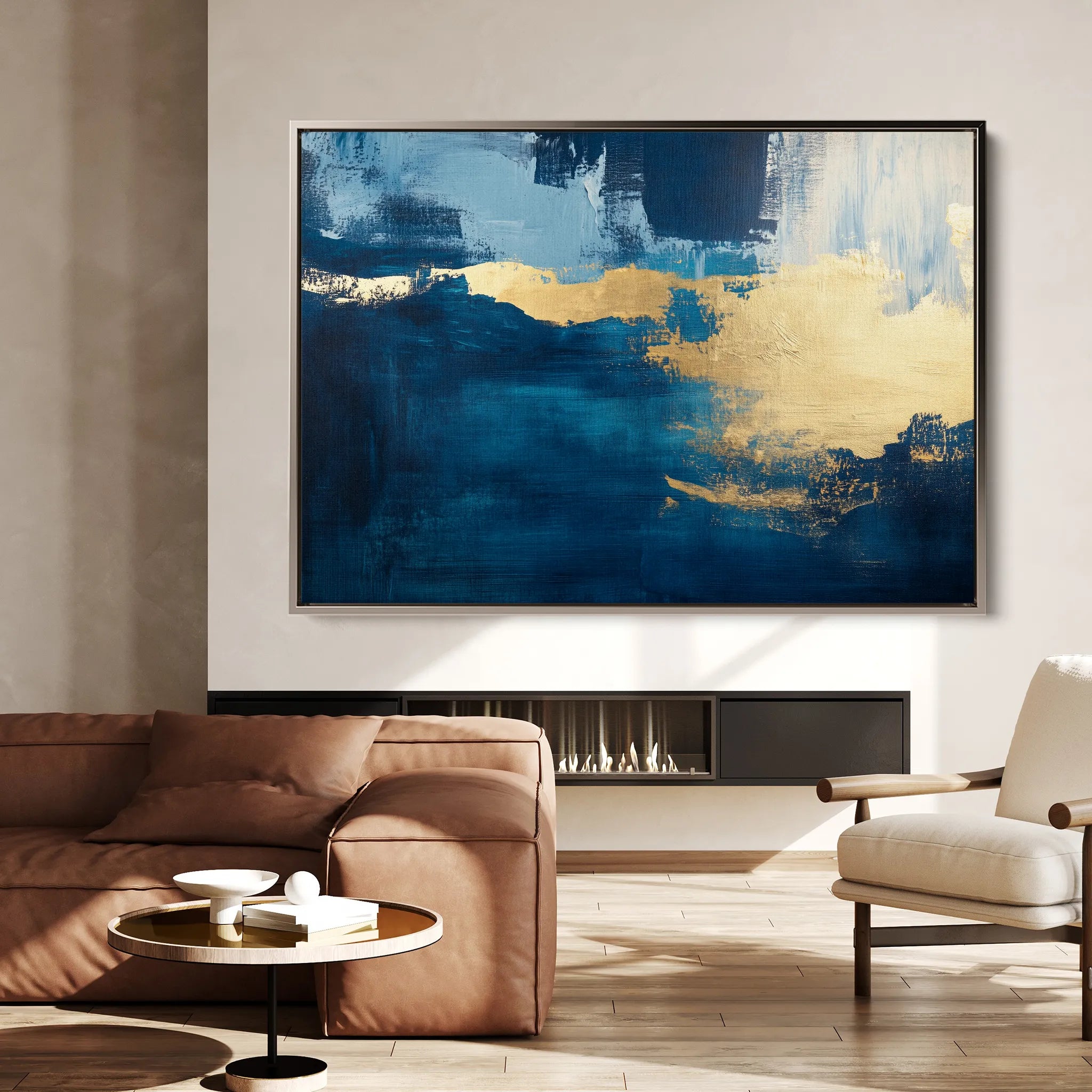 Abstract 428 Canvas Art 18" x 24" / 45 x 60 cm / Black
