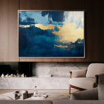 Abstract 428 Canvas Art 18" x 24" / 45 x 60 cm / Black
