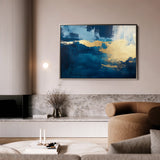 Abstract 428 Canvas Art 18" x 24" / 45 x 60 cm / Black