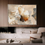 Floral 428 Canvas Art 18" x 24" / 45 x 60 cm / Black