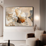 Floral 428 Canvas Art 18" x 24" / 45 x 60 cm / Black