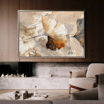 Floral 428 Canvas Art 60 x 40 cm / Black