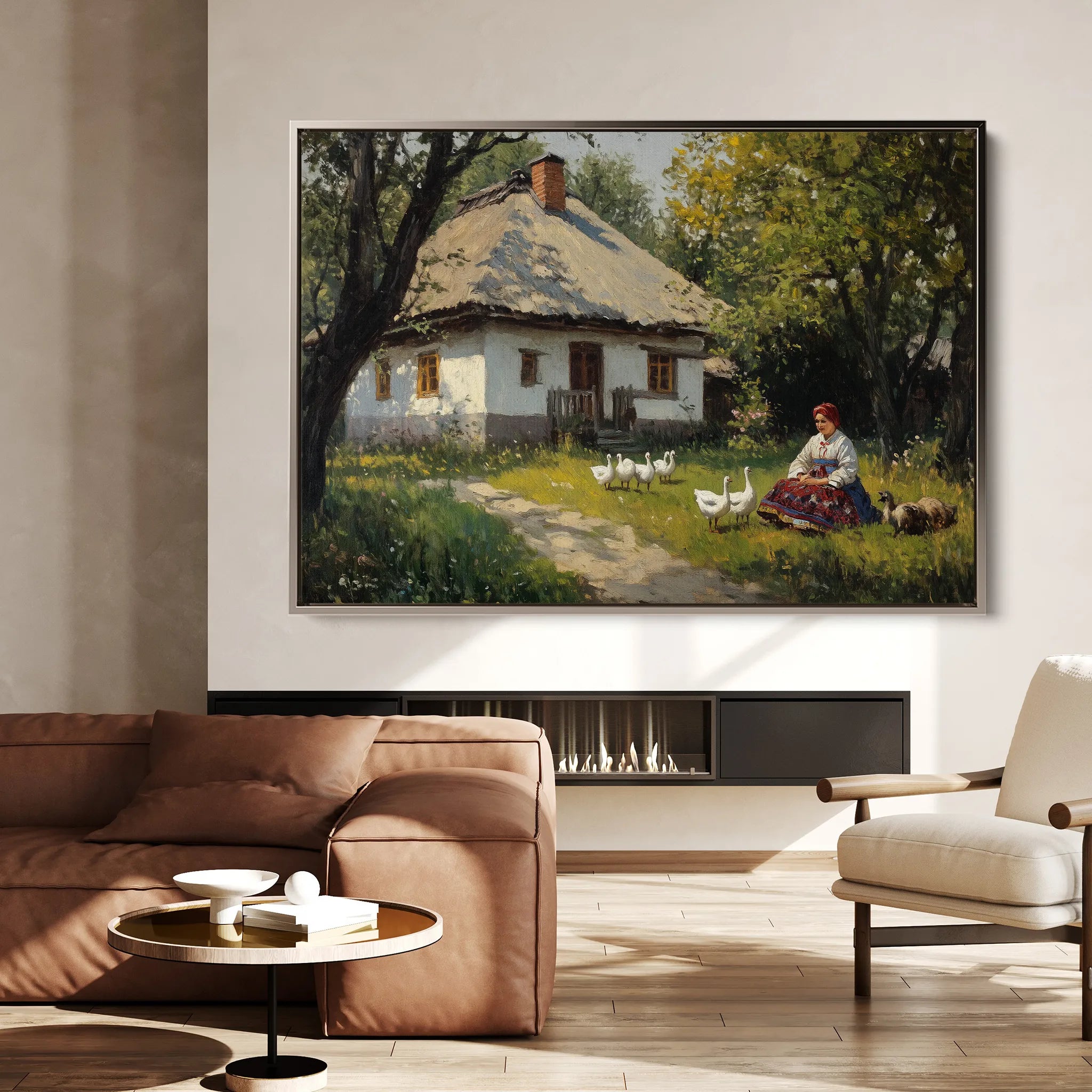Landscape 428 Canvas Art 18" x 24" / 45 x 60 cm / Black