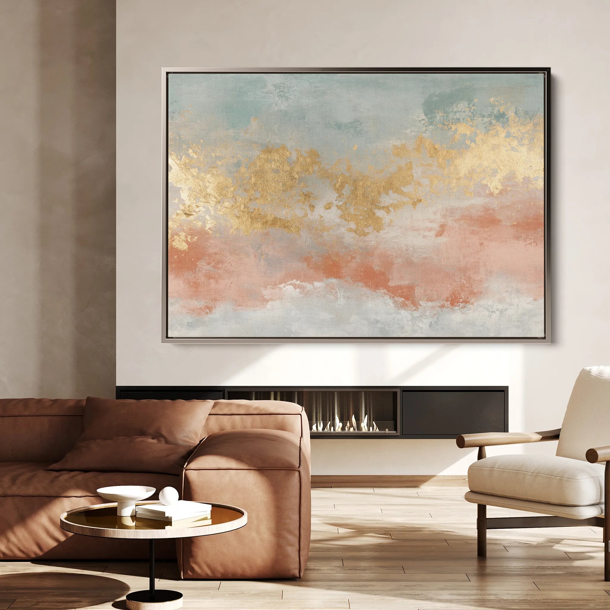 Abstract 429 Canvas Art 18" x 24" / 45 x 60 cm / Black