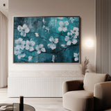 Floral 429 Canvas Art 18" x 24" / 45 x 60 cm / Black