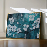 Floral 429 Canvas Art 60 x 40 cm / Black