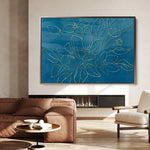 Floral 430 Canvas Art 18" x 24" / 45 x 60 cm / Black