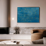 Floral 430 Canvas Art 18" x 24" / 45 x 60 cm / Black