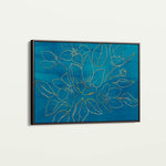 Floral 430 Canvas Art 18" x 24" / 45 x 60 cm / Black