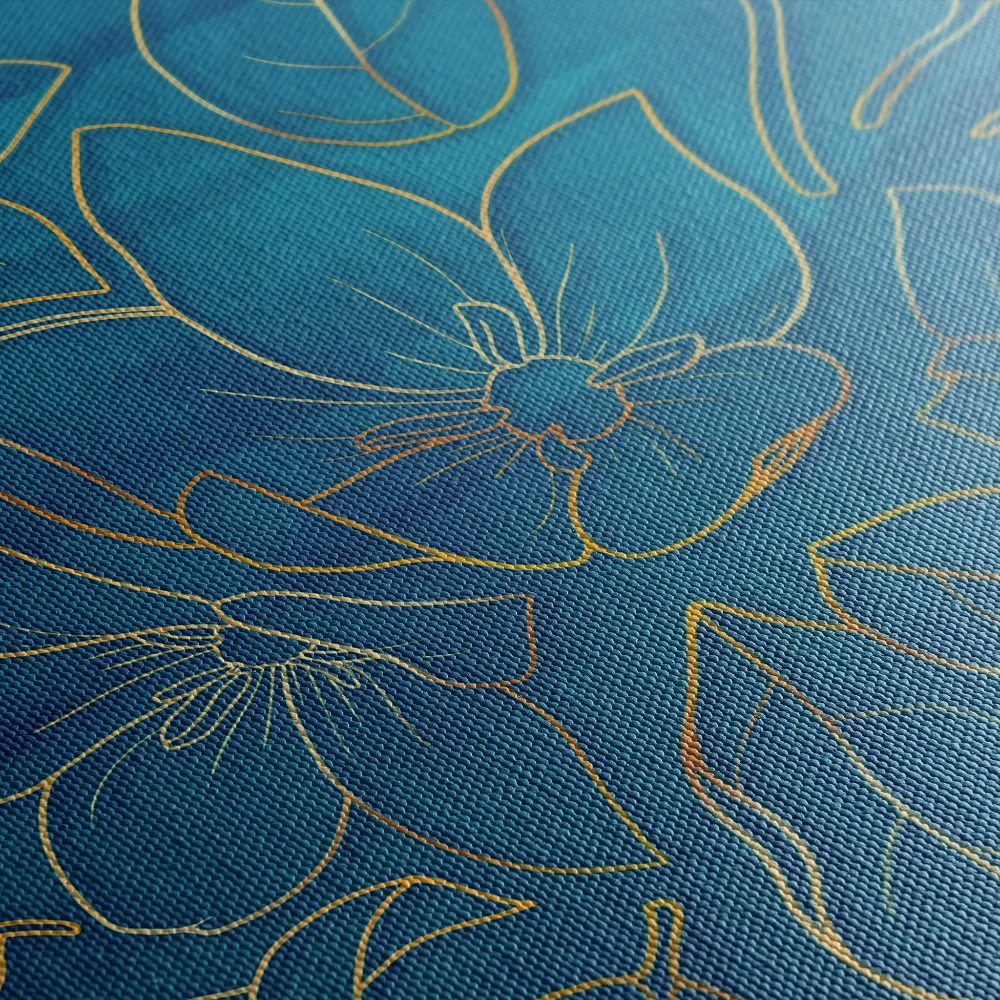Floral 430 Canvas Art 18" x 24" / 45 x 60 cm / Black