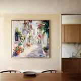 Landscape 430 Canvas Art 16" x 16" / 40 x 40 cm / Black