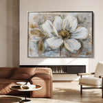 Floral 431 Canvas Art 18" x 24" / 45 x 60 cm / Black