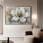 Floral 431 Canvas Art 18" x 24" / 45 x 60 cm / Black