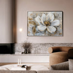Floral 431 Canvas Art 18" x 24" / 45 x 60 cm / Black
