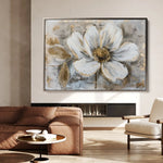 Floral 431 Canvas Art 60 x 40 cm / Black