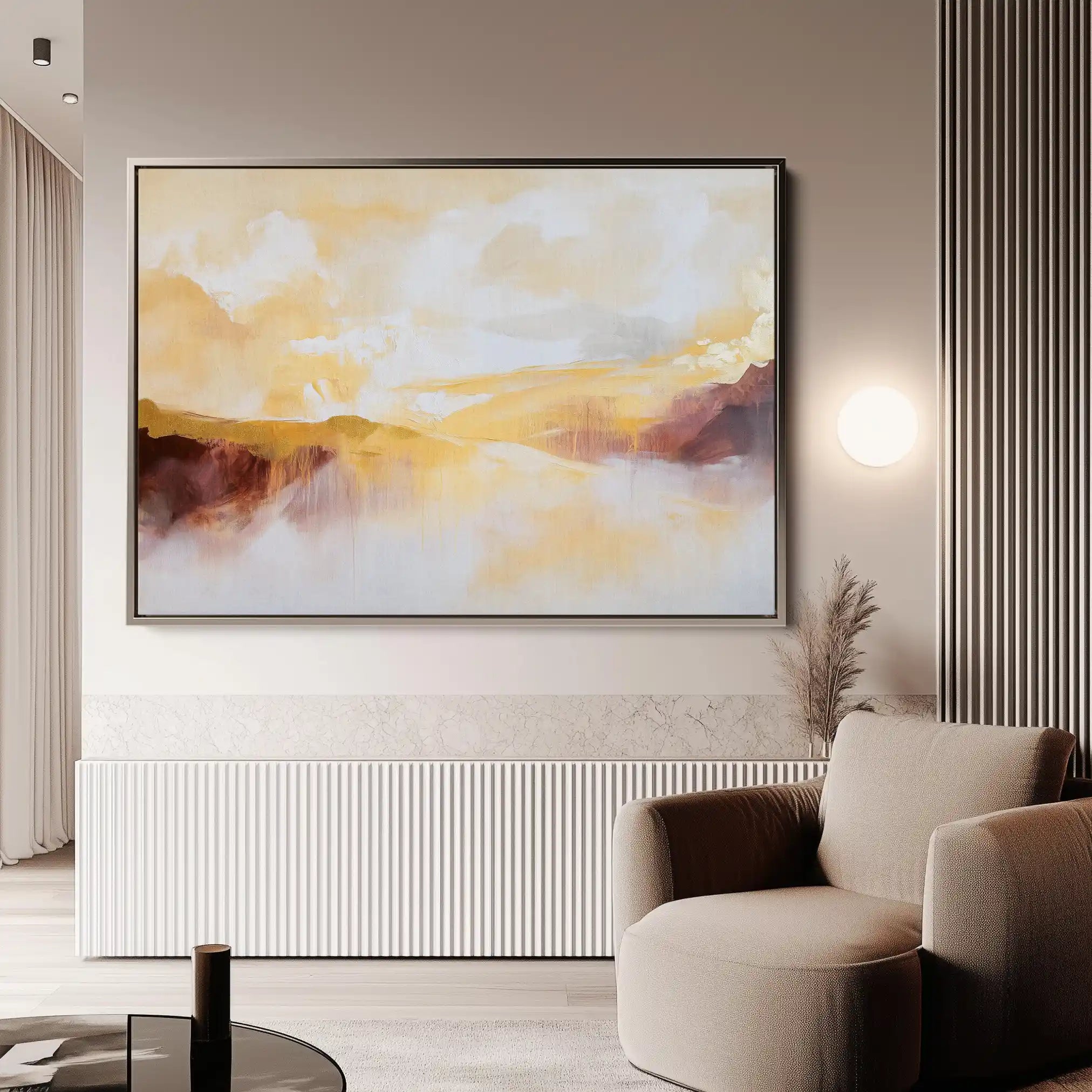 Abstract 432 Canvas Art 60 x 40 cm / Black