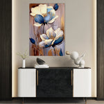 Floral 432 Canvas Art 18" x 24" / 45 x 60 cm / Black